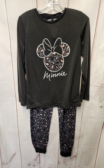 Minnie Mouse Girl's Size 9/10 Black Pajamas