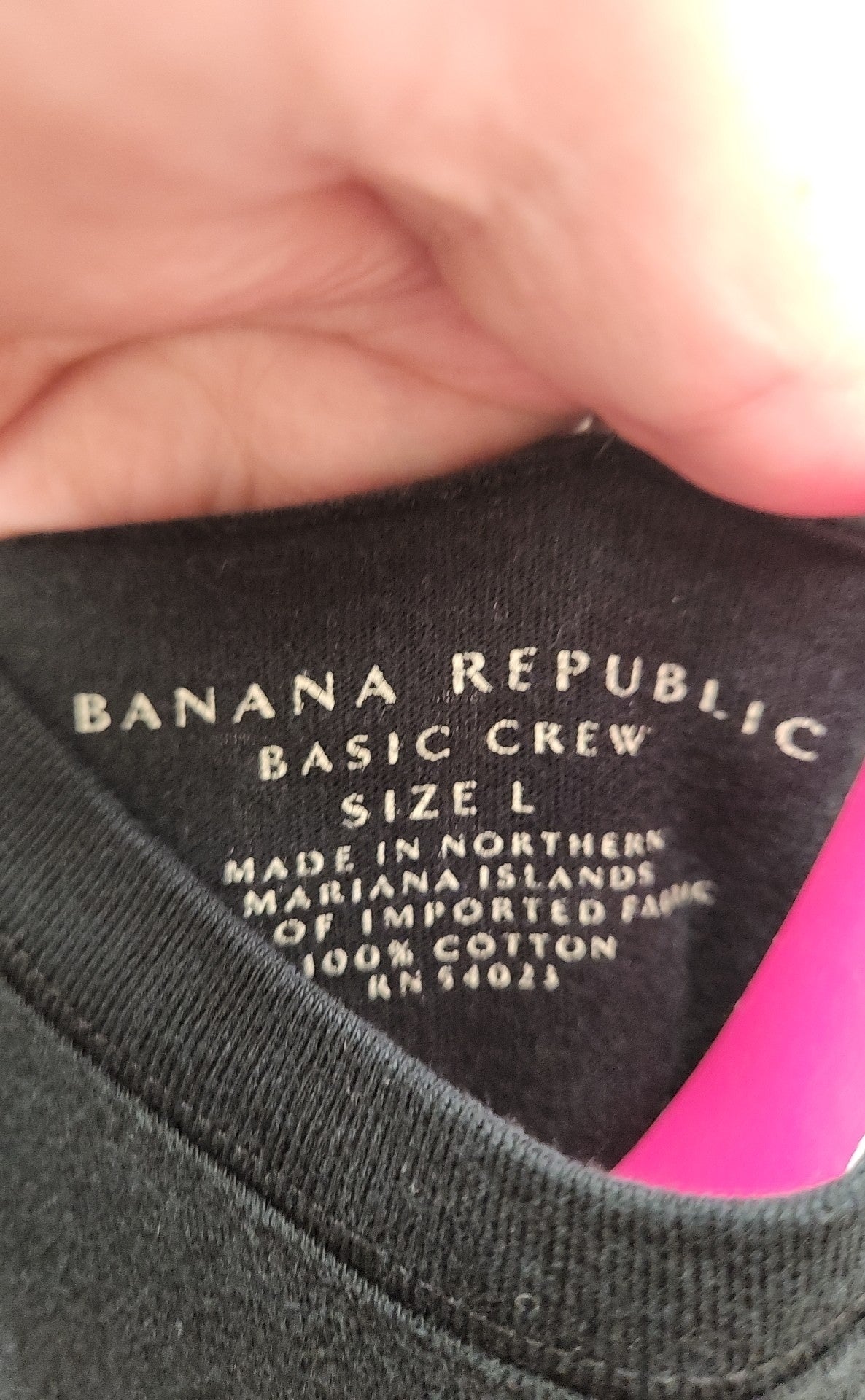 Banana Republic Men's Size L Black Shirt