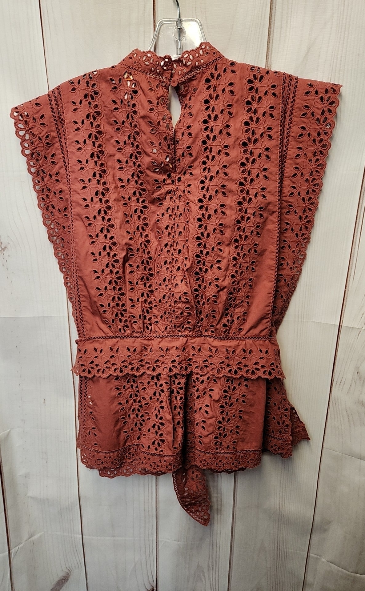 Rebecca Taylor Women's Size 6 Red Sleeveless Top