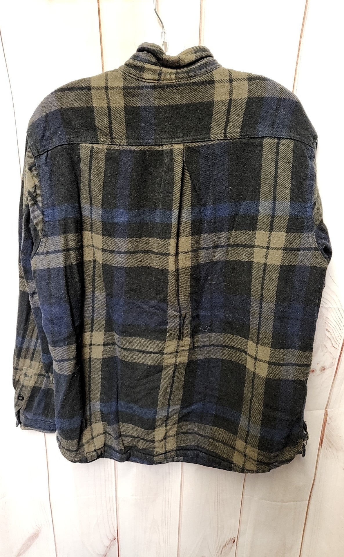 Techstyles Men's Size S Gray & Blue Shacket