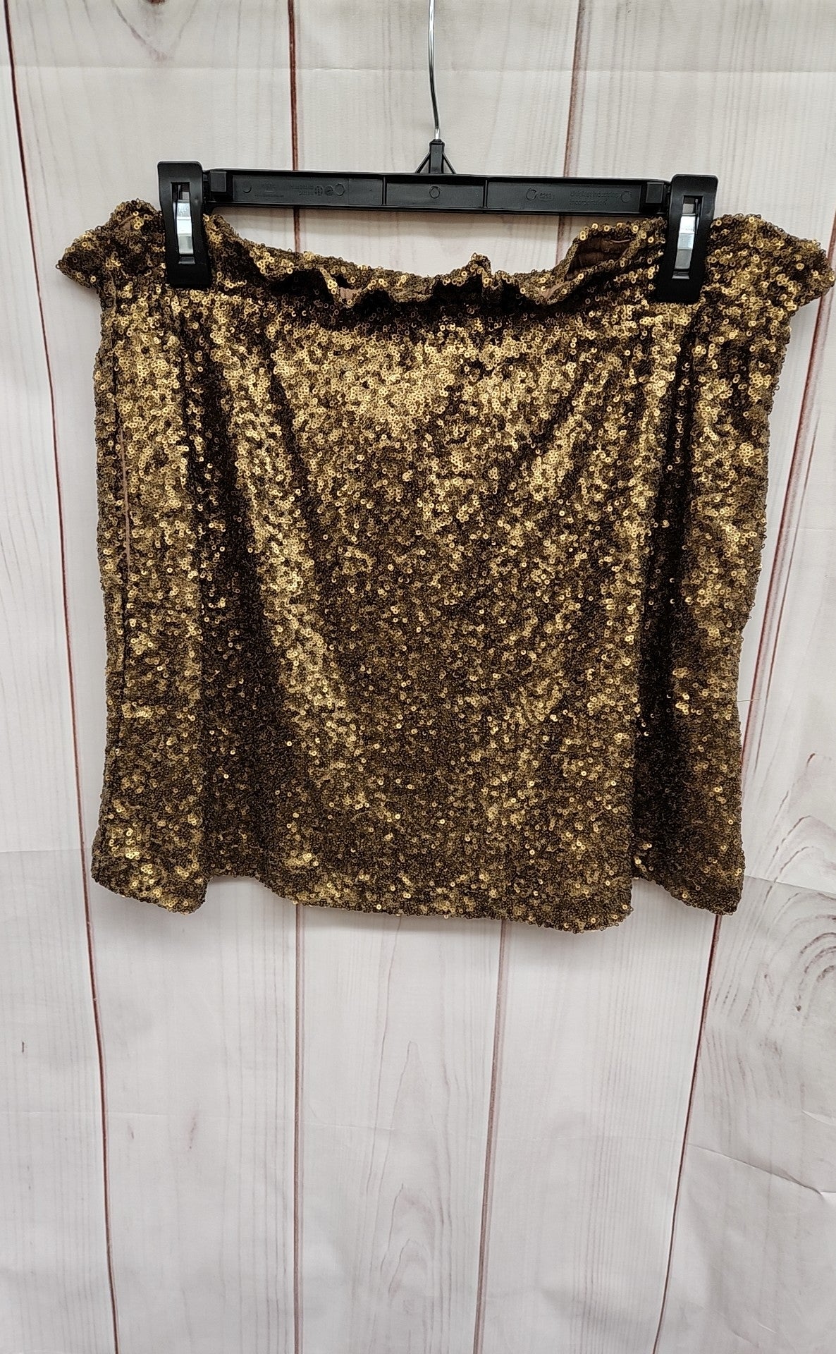 Joe Fresh Women's Size M Gold Sequined Skirt