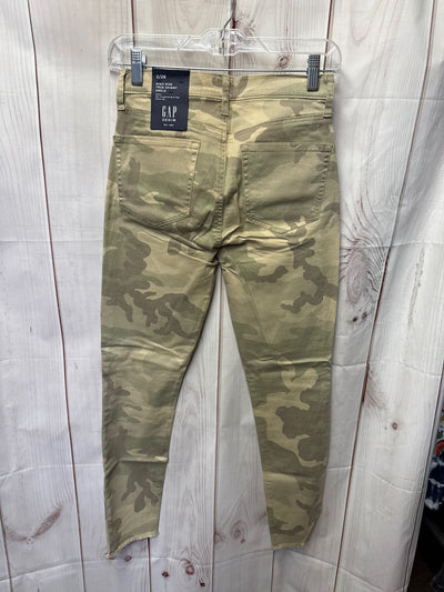 NWT Gap Women's Size 26 (1-2) Green Camo Pants True Skinny