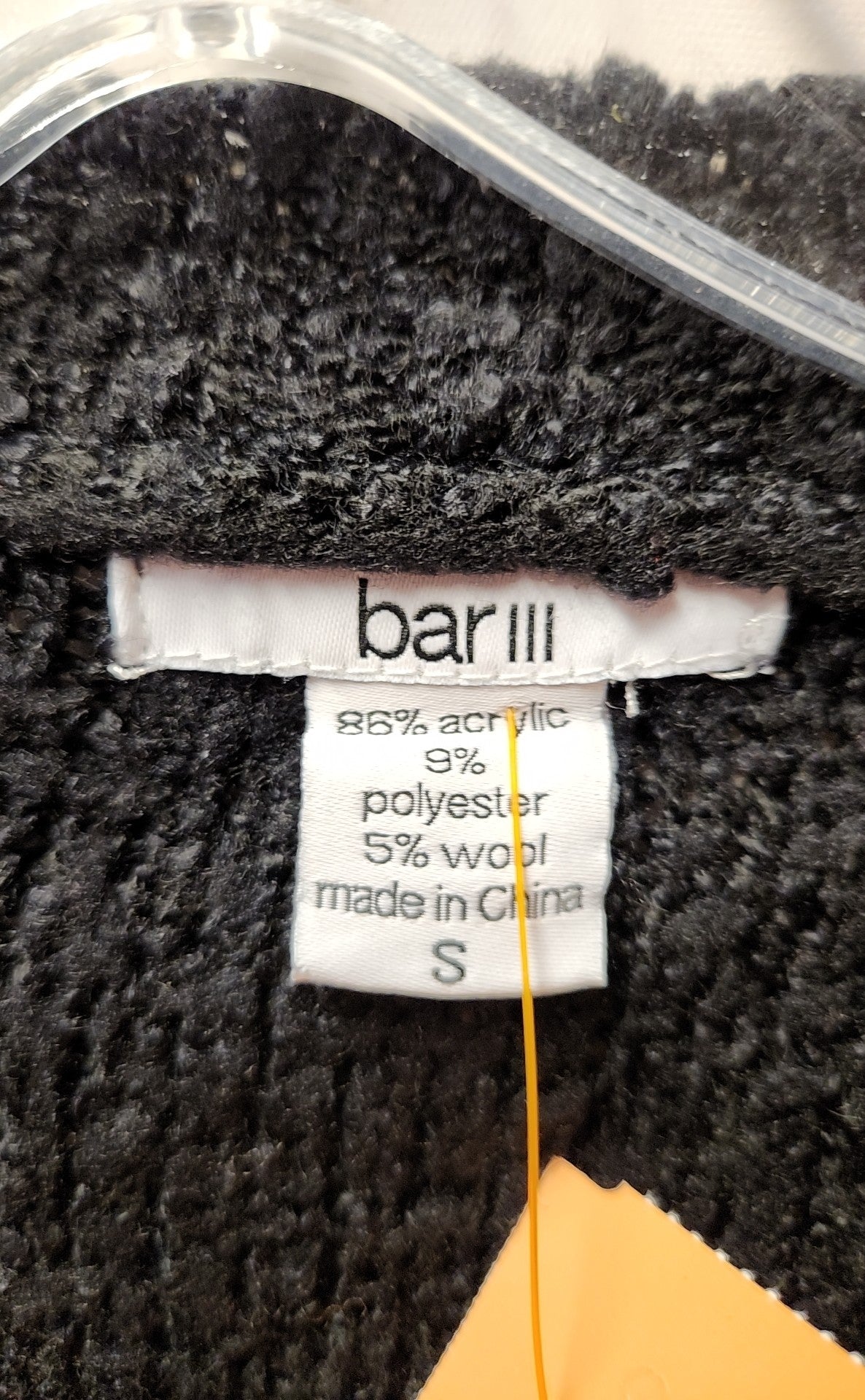 Bar III Women's Size S Black Sweater