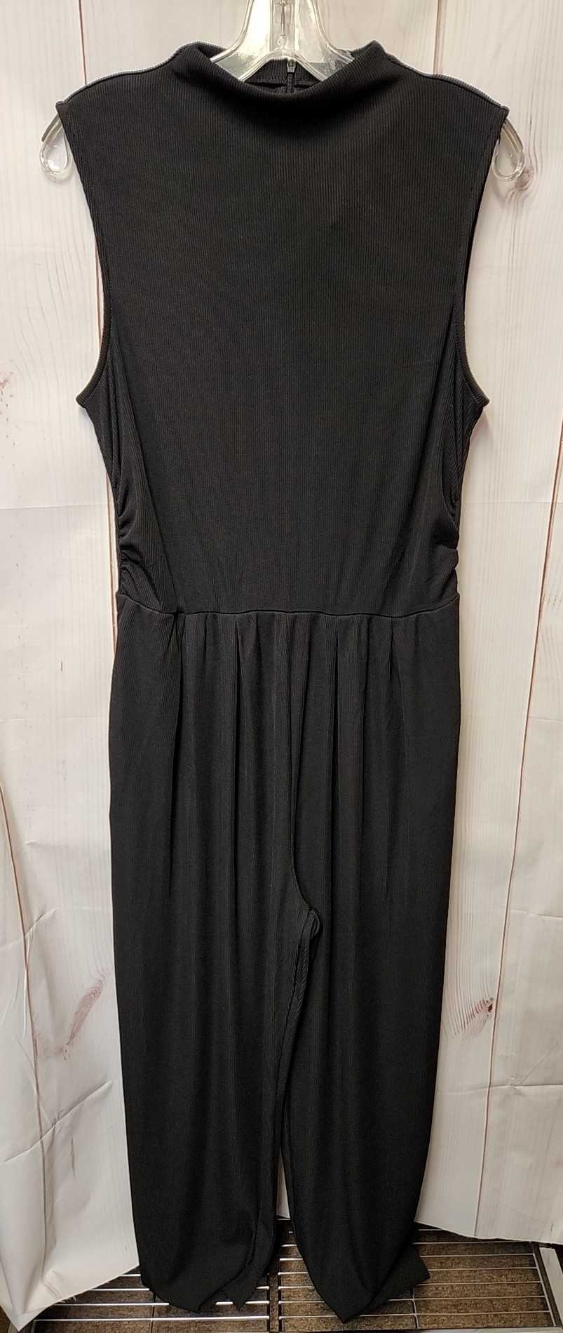 NWT Pretty Garden Women's Size L Black Jumpsuit