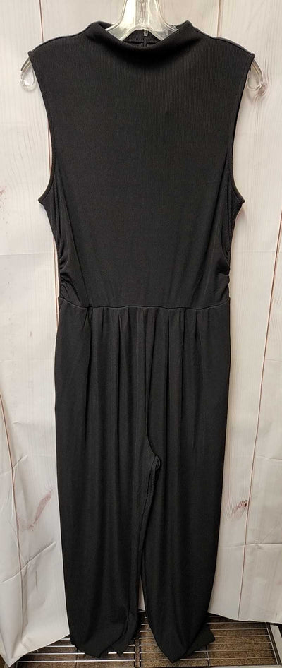 NWT Pretty Garden Women's Size L Black Jumpsuit