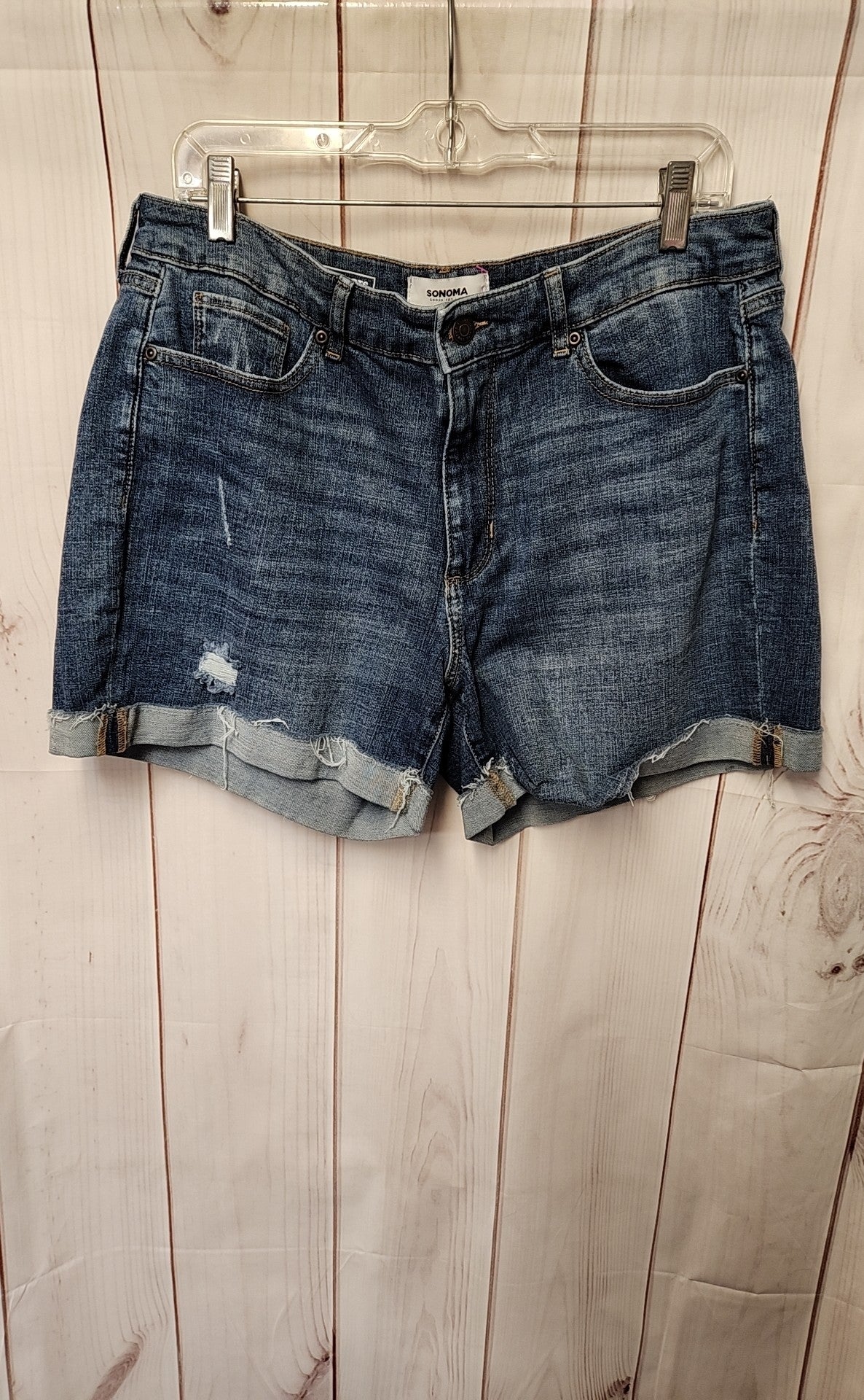 Sonoma Women's Size 14 Blue Shorts Curvy Shorts