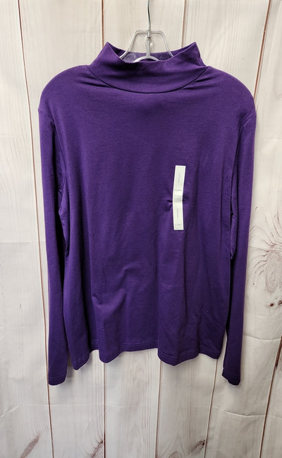Croft & Barrow Women's Size XL Purple Long Sleeve Top