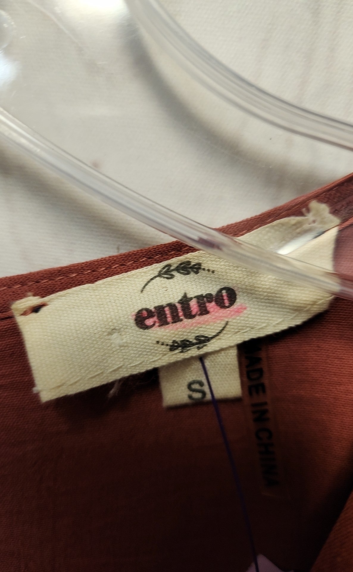 Entro Women's Size S Rose Jumpsuit