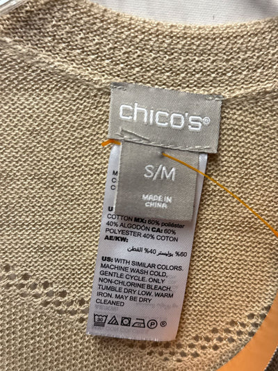 Chico's Women's Size S/M Beige Cardigan