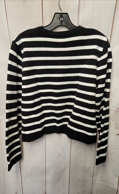 NWT Pretty Garden Women's Size M White & Black Cardigan