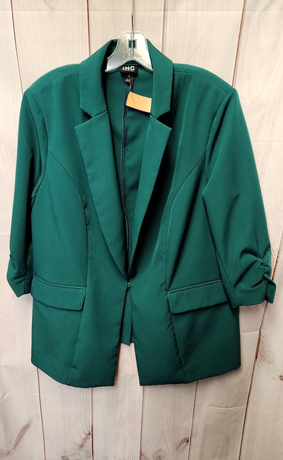 INC Women's Size 1X Green Jacket
