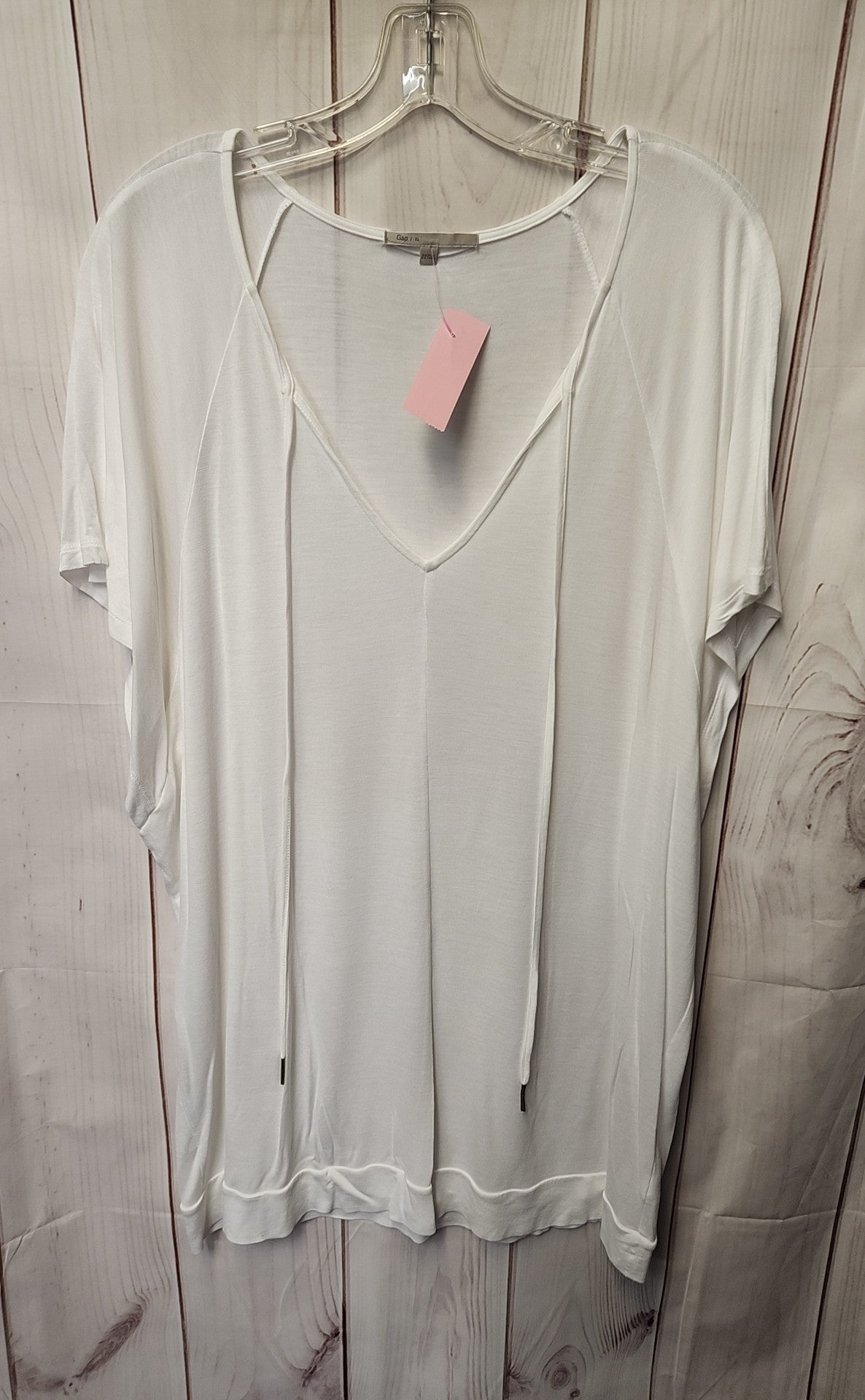 Gap Women's Size XL White Short Sleeve Top