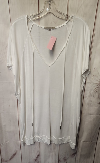 Gap Women's Size XL White Short Sleeve Top