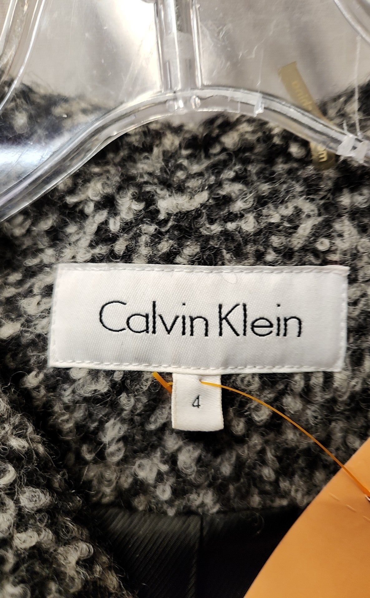 Calvin Klein Women's Size 4 Gray Coat