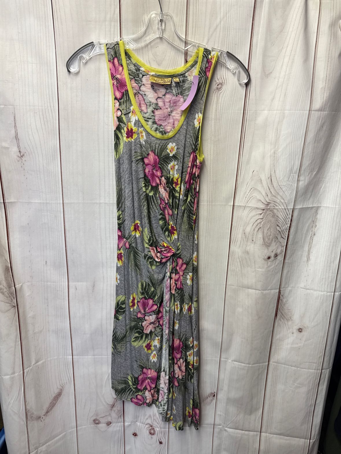Vera Wang Women's Size XS Gray Floral Dress