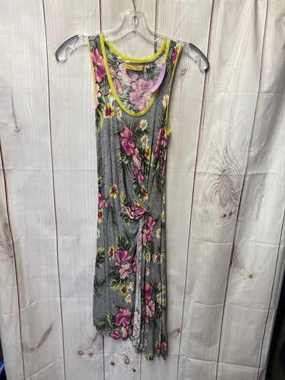 Vera Wang Women's Size XS Gray Floral Dress