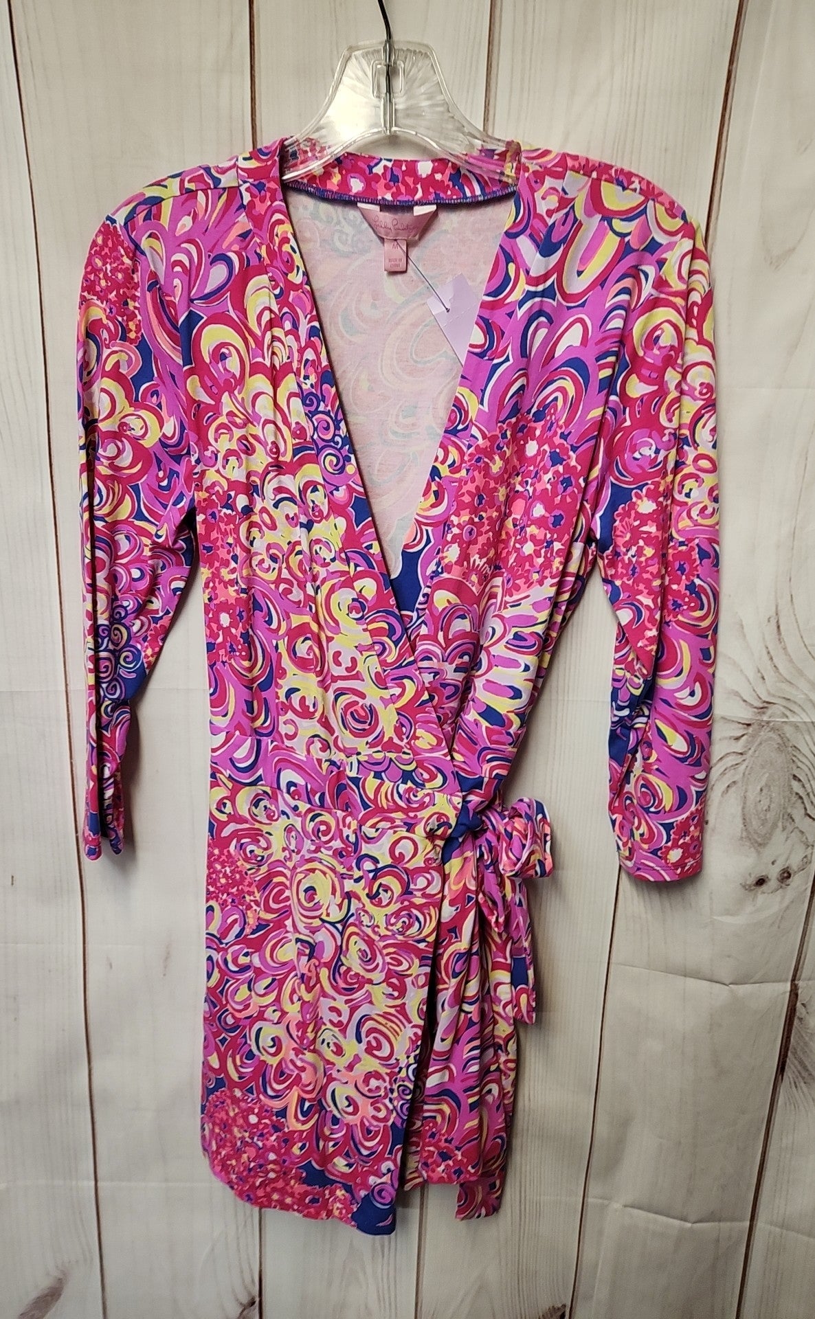 Lilly Pulitzer Women's Size M Pink Karlie Wrap Romper
