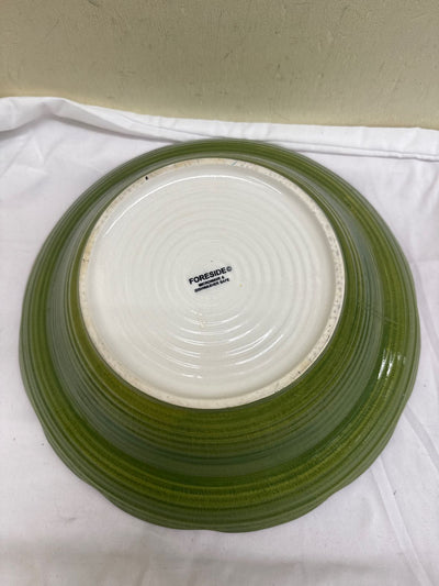 Foreside Ceramic Hand Painted Yellow Serving Platter