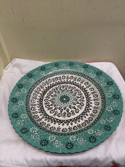 Hand Made in Turkey Ceramic Platter