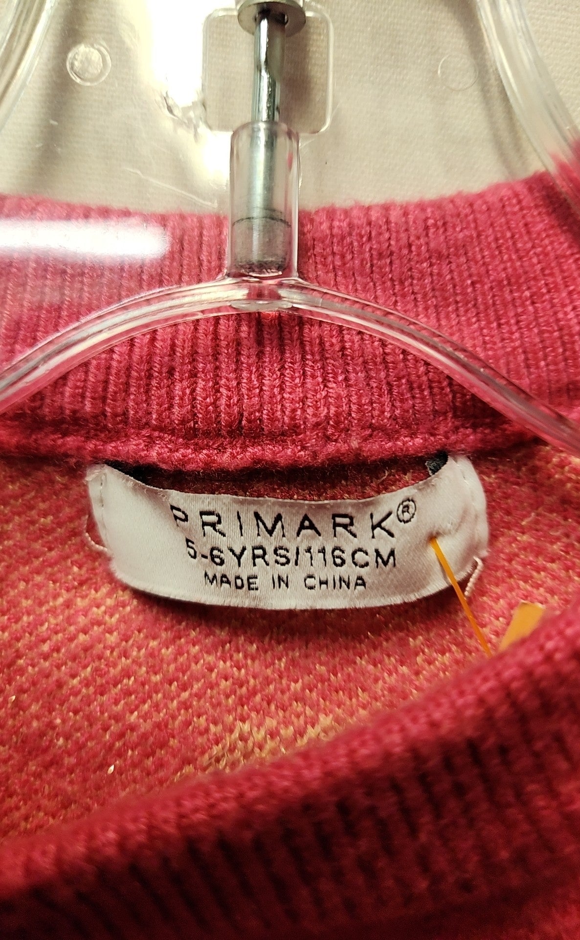 Primark Girl's Size 5/6 Pink Sweater