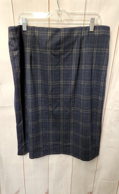 NWT J Jill Women's Size L Navy Skirt