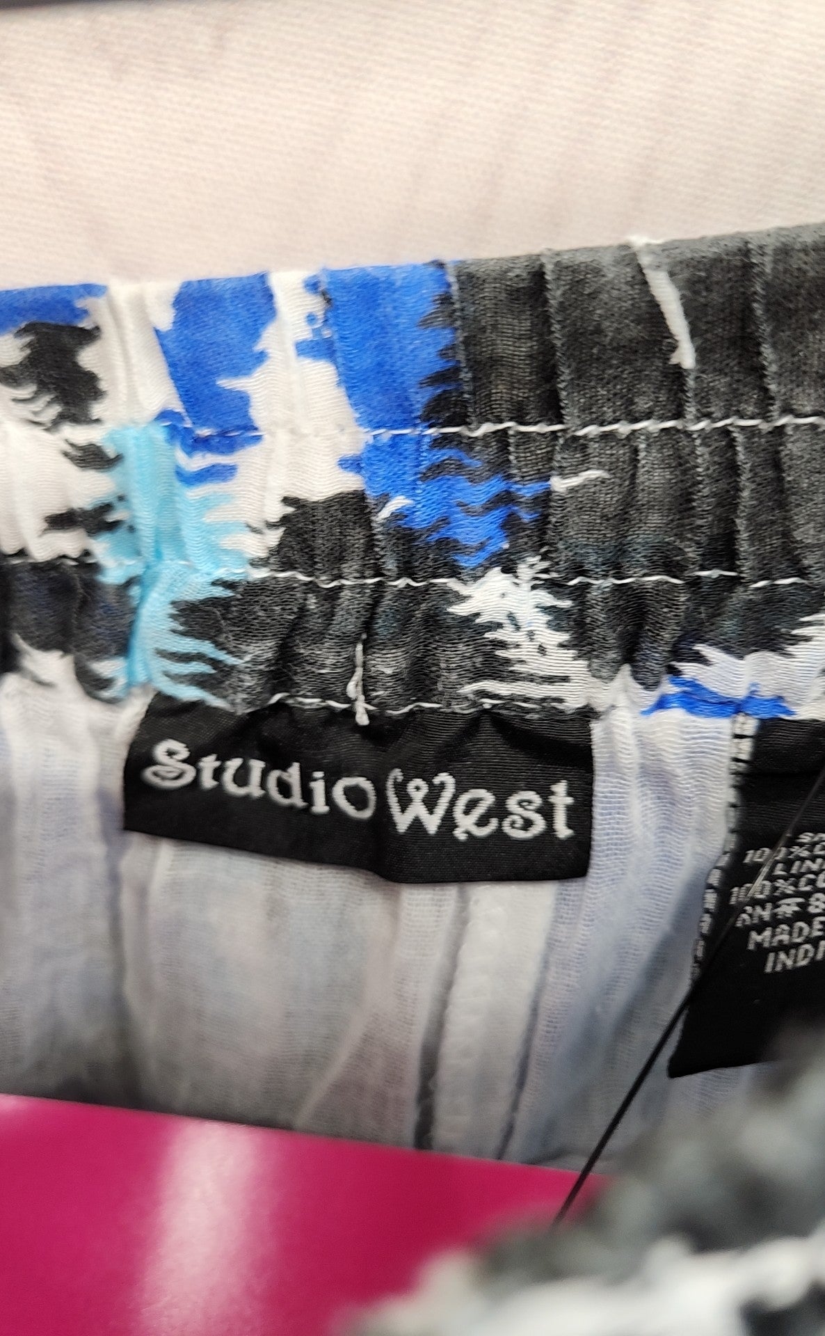 Studio West Women's Size L Blue Skirt