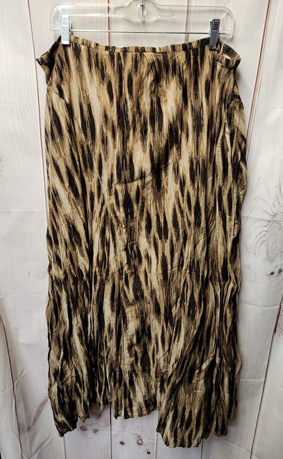 Chico's Women's Size 3 = US 16 Brown Skirt