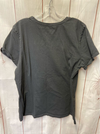 Life Is Good Women's Size XL Black Short Sleeve Top