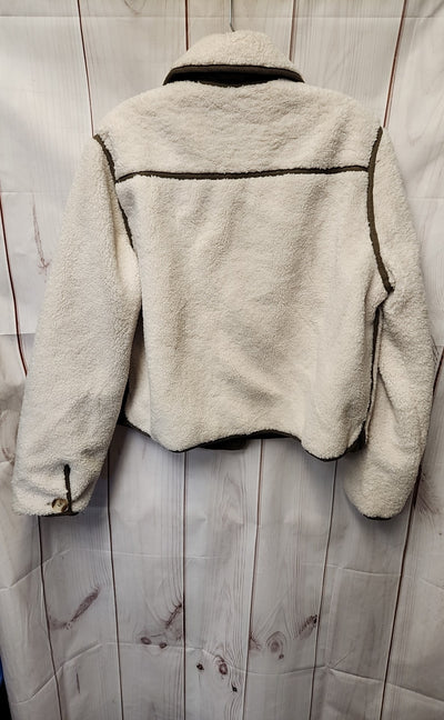Blank NYC Women's Size L White & Green Jacket