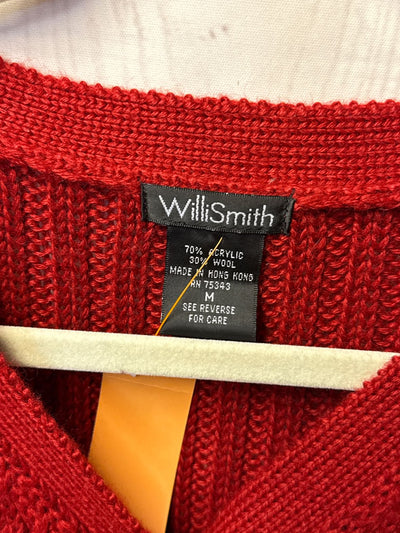 Willi Smith Women's Size M Red Cardigan