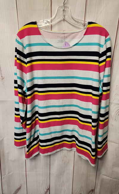 Talbots Women's Size XL Multi-Color Stripe Long Sleeve Top