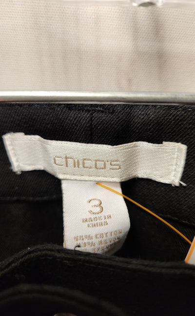Chico's Women's Size 3 = US 16 Black Pants