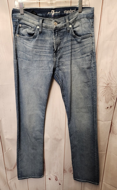 7 For All Mankind Women's Size 32 (13-14) Blue Jeans Standard