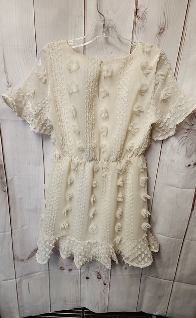 &merci Women's Size S White Floral Dress