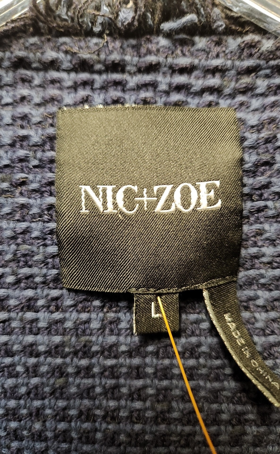 Nic & Zoe Women's Size L Navy Cardigan