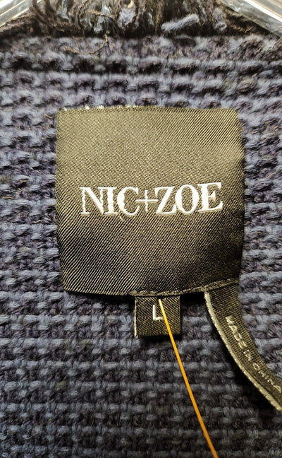 Nic & Zoe Women's Size L Navy Cardigan