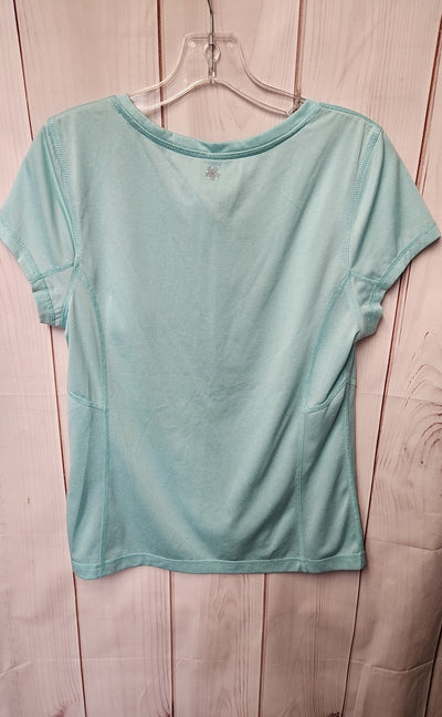 Tek Gear Women's Size L Light Blue Short Sleeve Top