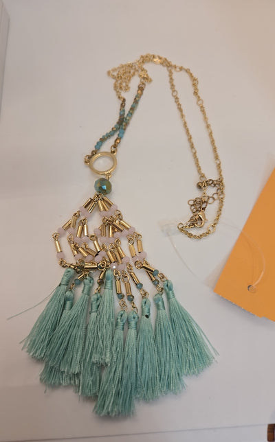 Gold Tassle Necklace