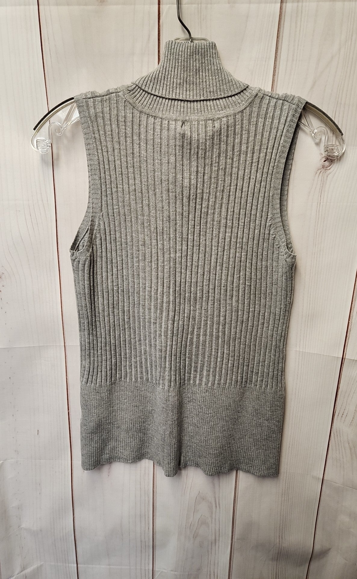 Dressbarn Women's Size L Gray Sleeveless Top