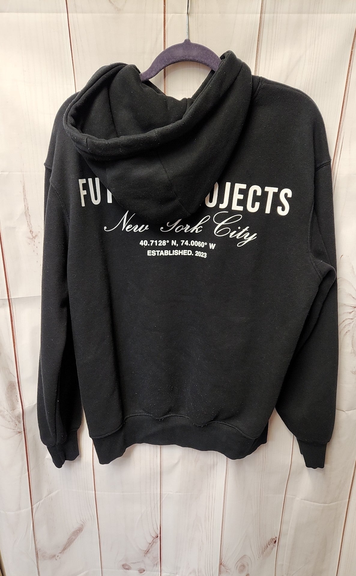 Primark Men's Size S Black Sweatshirt Oversized Fit Hoodie Hooded