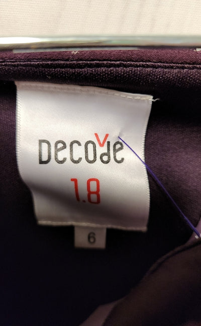NWT Decode 1.8 Women's Size 6 Purple Dress