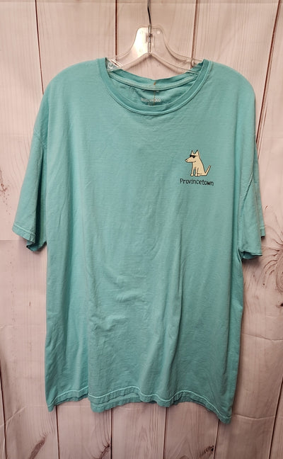 Teddy the Dog Men's Size XL Light Blue Shirt