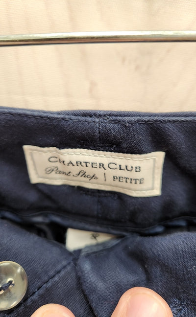 Charter Club Women's Size 2 Petite Navy Pants