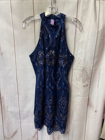 Quiz Women's Size 12 Navy Sequined Dress