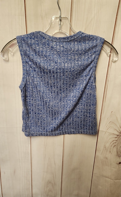 Love Women's Size S Blue Sleeveless Top