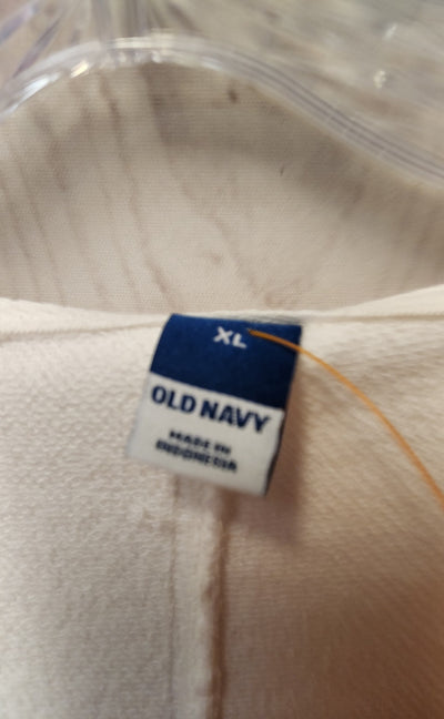 Old Navy Women's Size XL White Sweatshirt