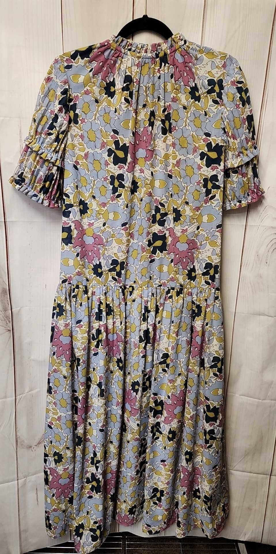 Rebecca Taylor Women's Size S Blue Floral Dress