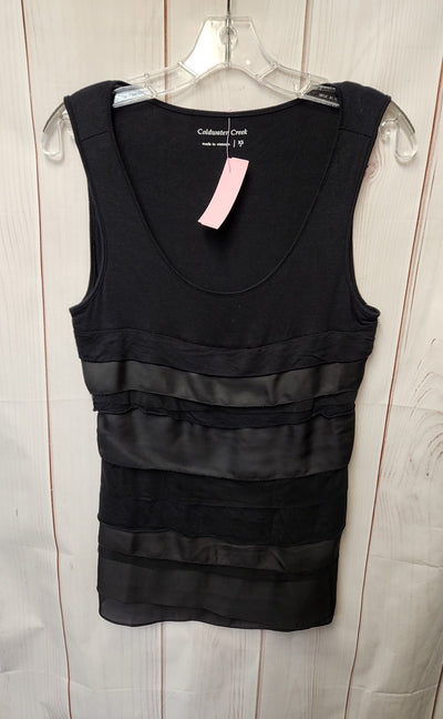 Coldwater Creek Women's Size XS Black Sleeveless Top