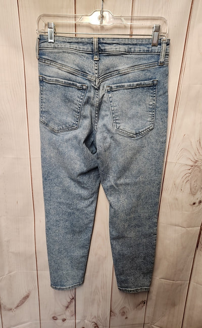 Old Navy Women's Size 4 Petite Blue Jeans O.G. Straight High Rise
