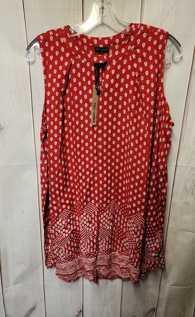 NWT Coco & Carmen Women's Size Large/X-Large Red Sleeveless Top